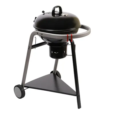 Produktbild von Pyla Holzkohlegrill mit 46 cm Grillfläche, 2 Rosten, Deckel und Rädern (B71xT60,5xH98cm)
