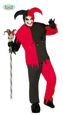 Produktbild von Harlekin Clown Kostüm für Herren Gr. M-L, Größe:L