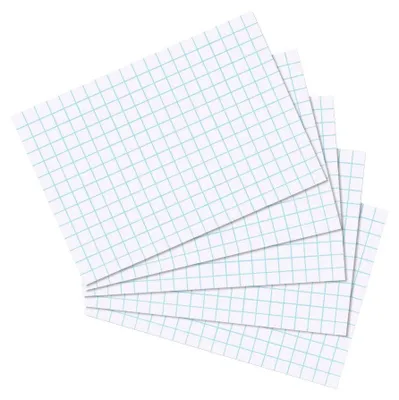 Zdjęcie produktu dla Herlitz 10621431, Biały, Papier w kratkę, 170 g/m², 100 szt.