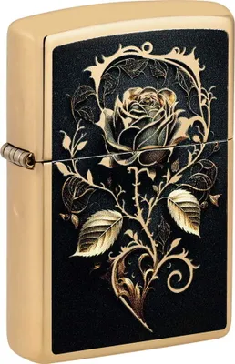 Produktbild von Zippo Benzin-Feuerzeug Goldene Rose, unbefüllt