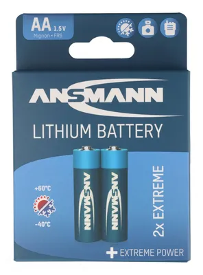 Image de Pile lithium Ansmann Mignon, AA, Lithium Extreme, blister de 2