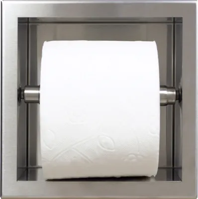 Produktbild von BADLAND Unterputz Wandnische Toilettenpapierhalter WALL BOX PAPER 1 Silber