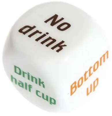 Image de Jeu de dés pour boire - Jeu de dés - 1 dé - Consigne - Jeu de dés pour boire - Boire - Jeu - CHPN
