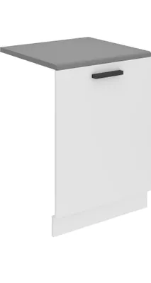 Produktbild von Belini Frontblende für Geschirrspüler PZ. Frontblende Geschirrspüler 60 cm Breite. Frontplatte für Spülmaschine mit Griff, Weiß matt