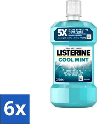 Produktbild von Listerine - Mundwasser - Cool Mint - 250 ml - Vorteilspack - 6 Stücke