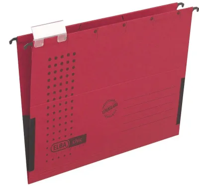 Immagine prodotto di ELBA tasca appesa chic ULTIMATE, DIN A4, rosso chiuso lateralmente, estremamente resistente Canson - 25 pezzi (85743 RO)
