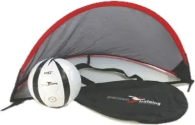 Produktbild von Precision - Aufstellbares Fußballtor Set RD1410 (80 cm x 45 cm) (Schwarz/Rot)