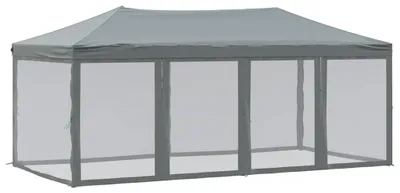Produktbild von vidaXL Partyzelt Faltbar mit Seitenwänden Anthrazit 3x6 m