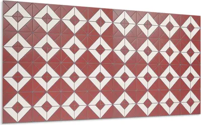 Produktbild von Geometrische Muster In Anordnung – Selbstklebende Fliesen – Wandverkleidung – Wandpaneel – PVC Fliesen – Vinylflisen – PCV Flisen – Selbstklebend – Wanddeko – 6 Stück 60 x 30 cm