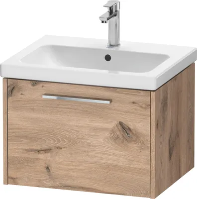 Image de Duravit D-Code bâti-support pour lavabo, 1 tiroir, 584x460mm, avec poignée, DC4665010550000