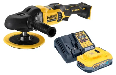 Image de DeWalt DCM 849 H1 Polisseuse excentrique sans fil 18 V 180 mm Brushless + 1x Powerstack batterie 5,0 Ah + chargeur