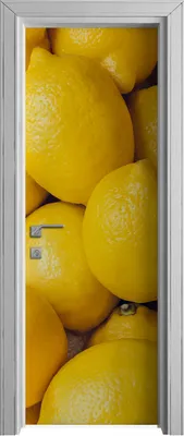 Produktbild von Tür Selbstklebende 70x210 cm Türfolie Türtapete Klebefolie - Gelbe Zitronen