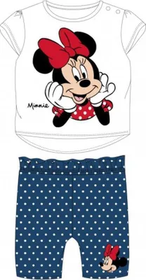 Produktbild von Babymode Set: Minnie Mouse Shirt & kurze Hose | weiß,68