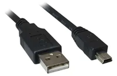 Obrázek produktu pro Sharkoon 4044951015566, 1 m, USB A, Mini-USB B, USB 2.0, Samec/samec, Černá