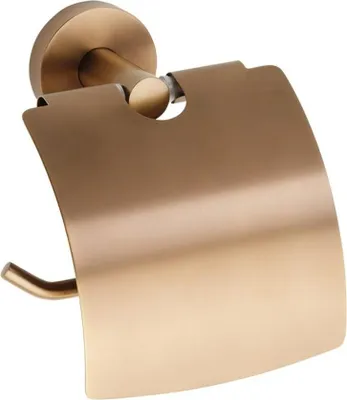 Zdjęcie produktu dla X-ROUND COPPER Uchwyt na papier toaletowy, z pokrywką, miedź matowa