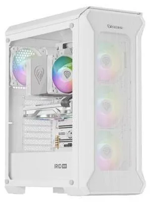 Zdjęcie produktu dla Obudowa Genesis Irid 505 Argb White Atx Midi (Z Oknem, Usb 3.0)