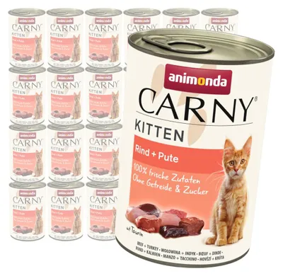 Produktbild von Animonda Carny Kitten 24x400g Nassfutter für Kitten mit Rind und Pute