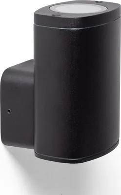 Produktbild von Wandleuchte Außen Aluminium Welldy Schwarz