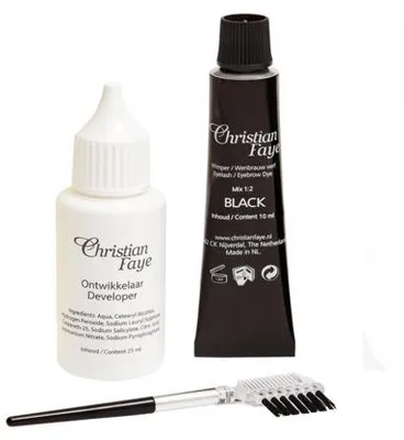 Productafbeelding van Christian Faye Eyebrow/Eyelash Dye Black (1 stuk)
