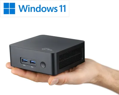 Produktbild von Mini-PC CSL Narrow Box Black / 32 GB / 1000 GB M.2 SSD / Win 11 Pro