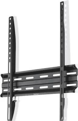 A black TV wall mount is shown against a white background.