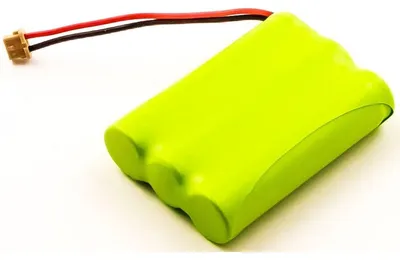 Produktbild von Akku für Panasonic KX-TCA 10CE NiMH 3,6 Volt 550 mAh grün.