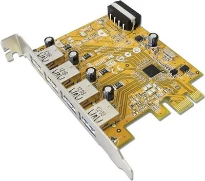 Produktbild von IO Sunix PCIe 4x USB 3.0 (USB4300N) Retail