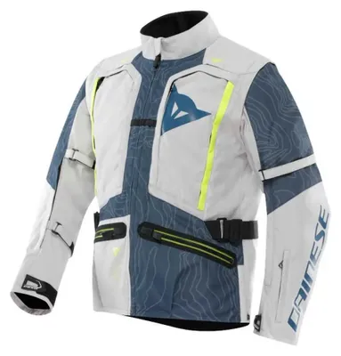 Zdjęcie produktu dla Tekstylna kurtka motocyklowa Dainese Sterrato, jasnoszary/niebieski, 48