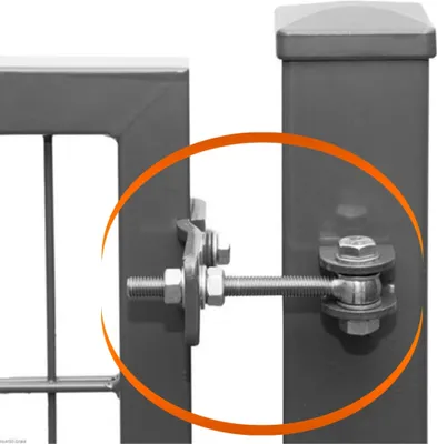 Produktbild von Erweiterungs-Set 1-flügelige Toranlagen für Öffnungswinkel 180° für alle Einzeltore PROFI SOLID Versa und SOLID Slim 1-Flg. Feuerverzinkt