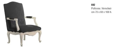 Image de Fauteuil de salon de luxe Meuble italien Meubles rembourrés Une place