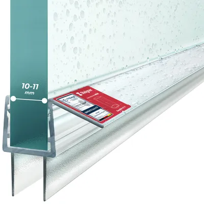 Produktbild von STEIGNER Duschtürdichtung UK20 180 cm (1 Stk.) Transparent - Dichtung gerade für Eckeinstieg Dusche oder Fünfeckdusche mit Duschtür 10-11 mm - Perfekte Passform, Langlebiges Material, Einfache Montage