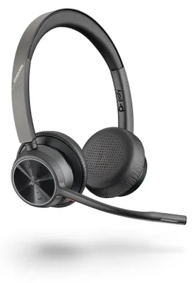 Produktbild von HP Poly Voyager 4320 USB-A Headset +BT700 Dongle, Kabellos, Büro/Callcenter, 20 - 20000 Hz, 122 g, Kopfhörer, Schwarz