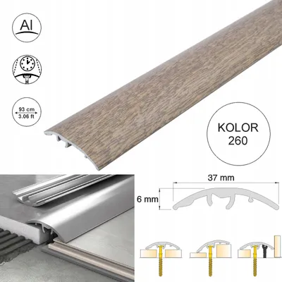 Produktbild von Salag Aluminium Übergangsprofil Eiche Nevada 93cm