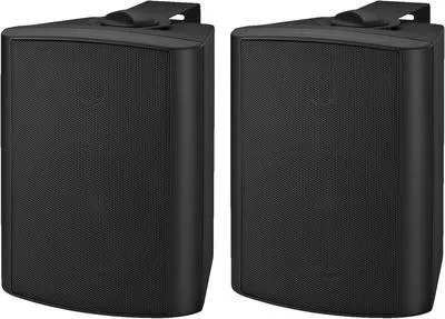 Produktbild von MONACOR MKA-50SET/SW Aktives 2-Wege-Stereo-Lautsprecherboxen-System, 2 x 20 W