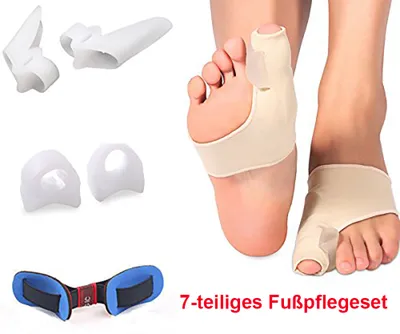 Produktbild von ALSTER HERZ® Korrektur Set, Hallux Valgus Schiene mit Protektoren aus Silikon, H078