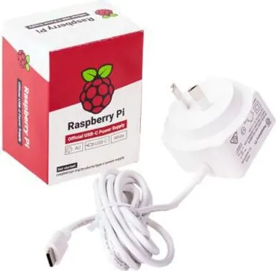 Zdjęcie produktu dla Zasilacz Usb-C Raspberry Pi 4 B, Biały, Wersja Eu, Sc15241