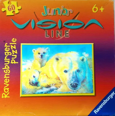 Produktbild von Eisbär/Tiger, 60 Teile Hologramm-Puzzle