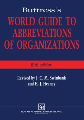Produktbild von Buttress's World Guide to Abbreviations of Organizations