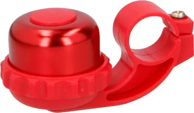 Produktbild von Dunlop - Fahrradglocke, Unifarben PP7077 (Einheitsgröße) (Rot)