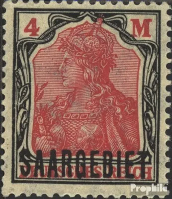 Produktbild von Briefmarken Saarland 1920 Mi 49 postfrisch Germania