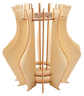 Immagine prodotto di Vaso in legno per fiori e decorazioni creative