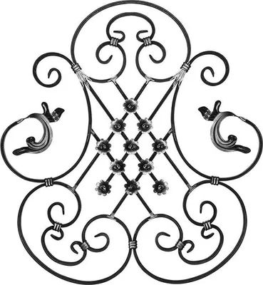 Immagine prodotto di LogistSystem - Ferri battuti ornamentali in ferro battuto 710x640 mm - ad es. come elemento per inferriate - ringhiere - recinzioni - cancelli - rosoni - grate 13.012