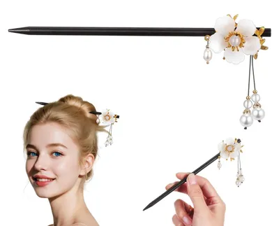 Immagine prodotto di Solidchoice - Bacchette per capelli cinesi con perline