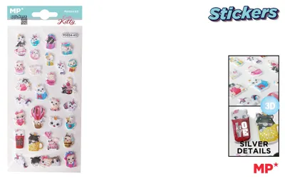 Productafbeelding van 3D-stickers van katten