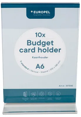 Produktbild von EUROPEL Tischaufsteller Budget DIN A6 hoch gerade