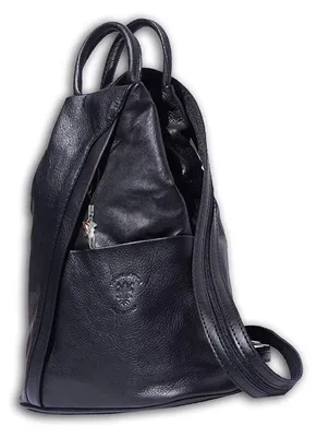 Produktbild von Florence Damen Rucksack Tasche schwarz Leder 26x10x32 D2OTF604S