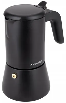 Produktbild von ESPRESSOKANNE AUS STAHL, KAFFEEBEREITER 300 ml, KAMILLE