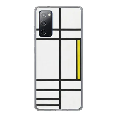 Produktbild von MuchoWow® Handyhülle Schutzhülle Hülle für Samsung Galaxy S20 FE Komposition in Weiß, Rot und Gelb - Piet Mondrian Silikon Softcase Handy Hülle - Abdeckung