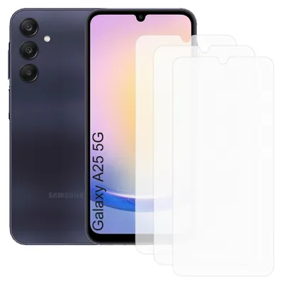 Produktbild von Drei Stück (3x) Display-Schutzfolie Displayschutz-Glas 9H Glas für Samsung Galaxy A25 5G