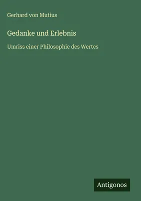 Produktbild von Gedanke und Erlebnis